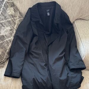GAP Women's Elegant Black Trench Coat